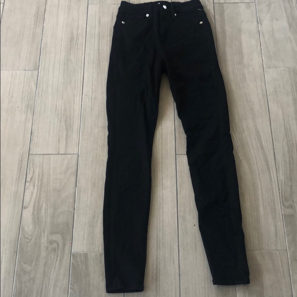 Good American black stretch skinny jeans NWT